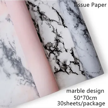 

Marble Design 28sheets/package 50*70cm Tissue Paper Flower Clothing Shoes Gift Packing Craft Wrapping Paper