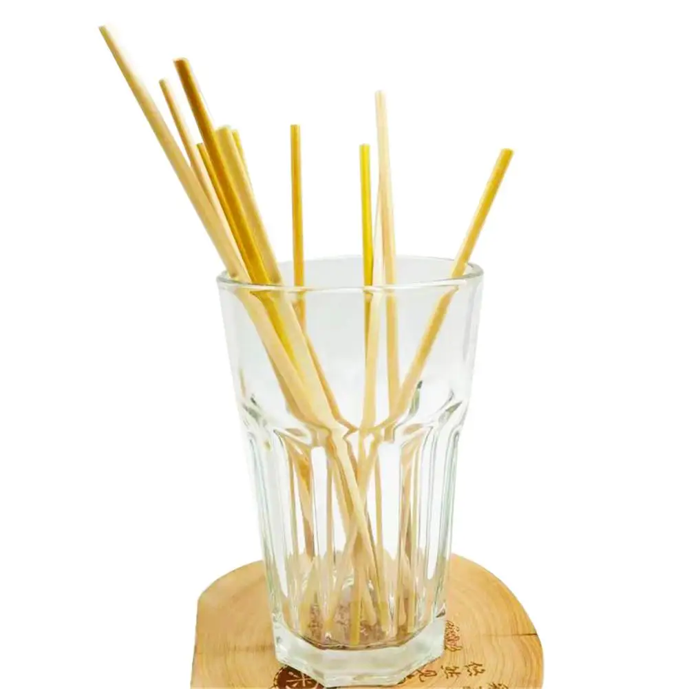 

100 PCS Wheat Straw Environmentally Friendly Drinking Straw For Home Party Barware Innovative Bar Accessories