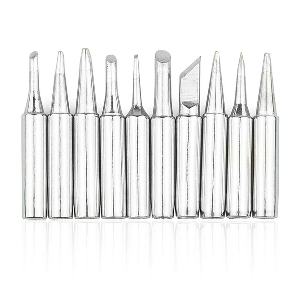 

Set Of 10pcs Soldering Iron Tips 900M-T-B Lead-free For Hakko Rework Station