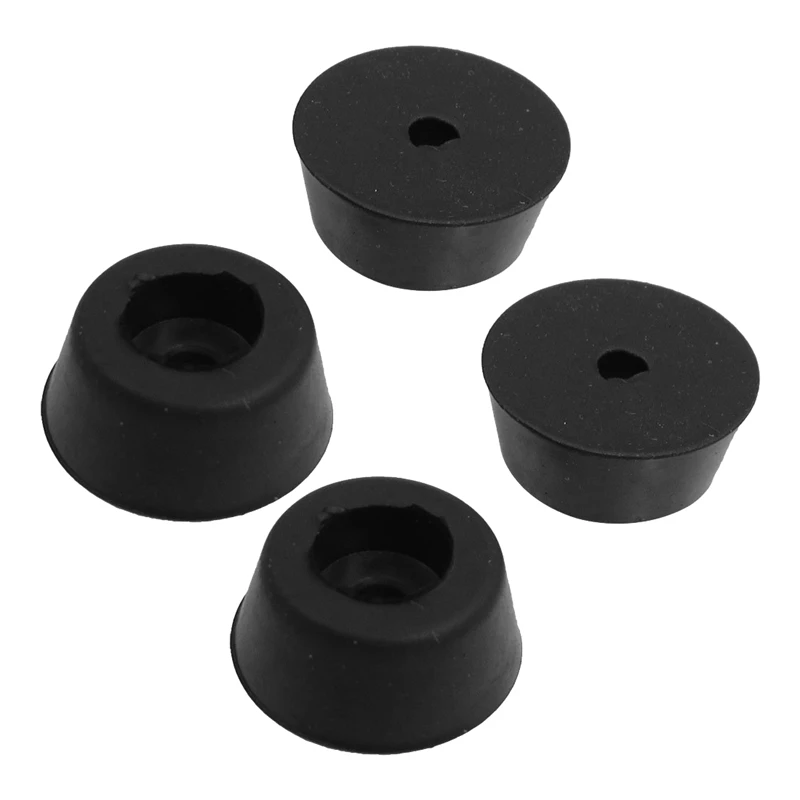 4 Pcs black rubber foot caps pipe caps protective caps chair capin Furniture Legs from