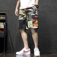 Мужские многокарманный военный камуфляжные карго-шорты камуфляжные мужские хлопковые повседневные шорты летние армейские тактические мужские шорты