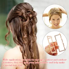 Металлическая заколка для волос заколки для волос Геометрическая булочка заколки для волос аксессуары для волос для девушек