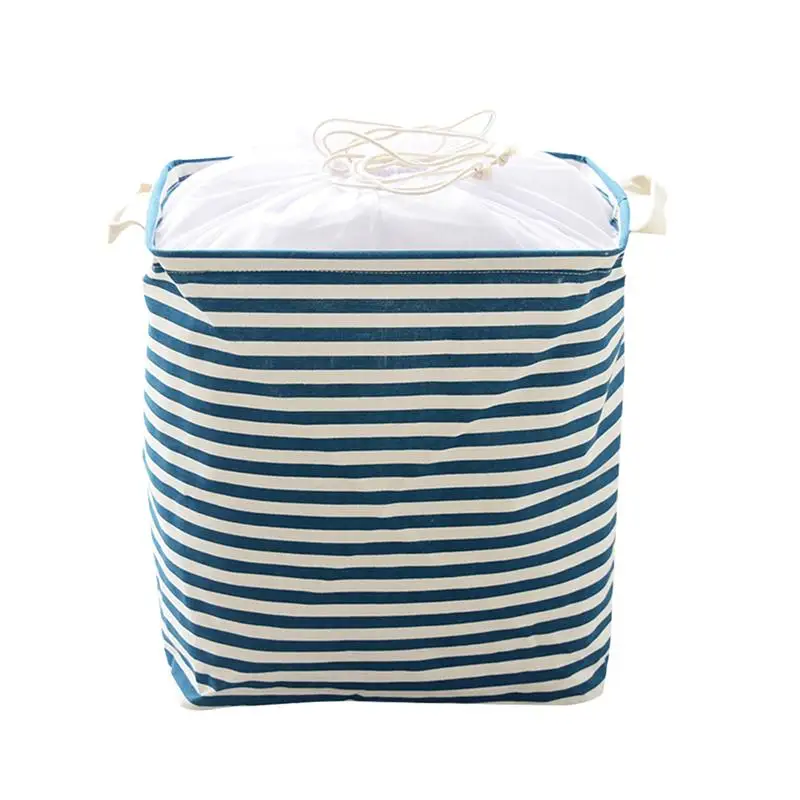 1 قطعة سلة التخزين الأزرق شرائط القطن الكتان سلة الغسيل لعب فرز مربع أشتات حامل للأطفال غرفة الحمام 1 قطعة سلة التخزين الأزرق شرائط القطن الكتان سلة الغسيل لعب فرز مربع أشتات حامل للأطفال غرفة الحمام