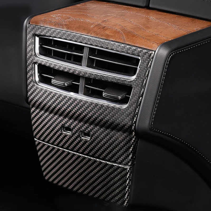 

My Good Car Real carbon fiber rear exhaust outlet decoration For Tesla Model S Model X 2016-2018 Car accessories