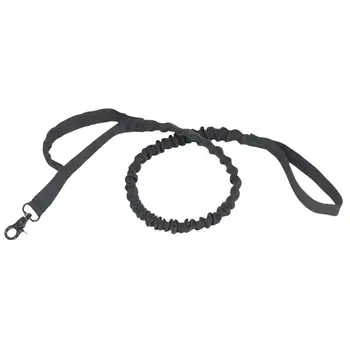 

Adjustable Nylon Elastic Tactical Military Army Police Dog Training Leash (Black)