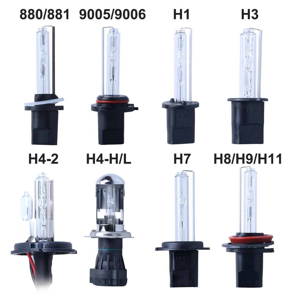 55W HID Kit H7 H4 H1 H3 H8 H9 H11 Ballast 4300K 6000K 8000K Light bulb