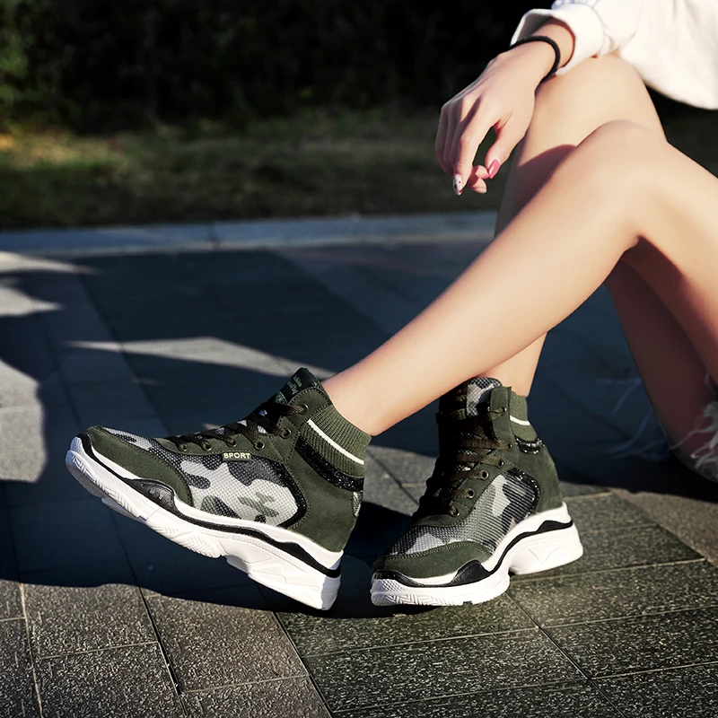 Весенняя модная парусиновая Обувь На Шнуровке Роскошная камуфляжная обувь в