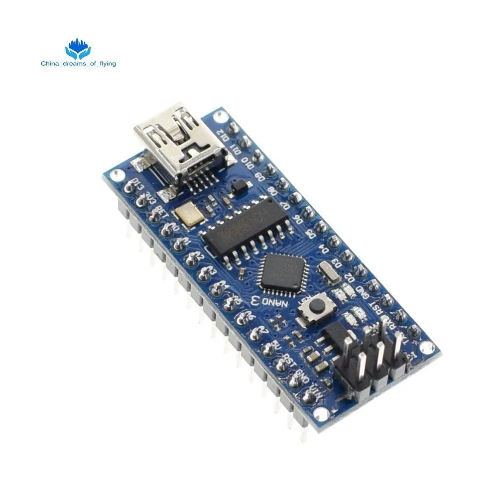 TZT 1 шт. мини USB с Загрузчиком Nano 3,0 контроллер совместимый для arduino CH340 USB драйвер 16 МГц NANO V3.0 Atmega328