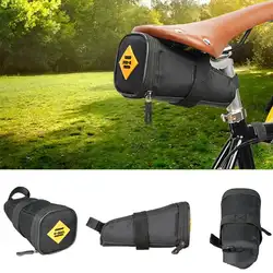 B-SOUL горный велосипед хвост пакет 600D сиденье Набор подушек седло мешок (черный)