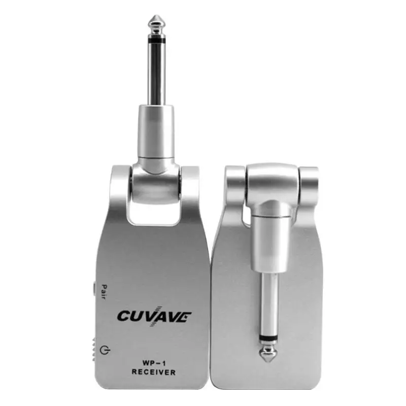 

2.4G Wireless Guitar System Transmitter & Receiver Built-in Rechargeable Lithium Battery 30M Transmission Range for Guitar Bass