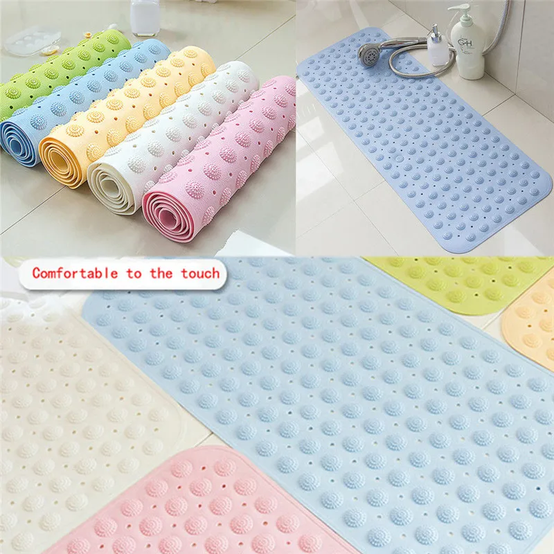 Suction Grip Bathroom Bedroom Floor Non slip Door Mat Feet Massage Bath