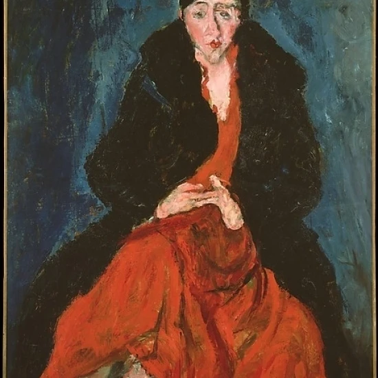 Портрет Madeleine Castaing плакат печать Chaim Soutine (французский (родился Литва) Smilovitchi 1893 1943