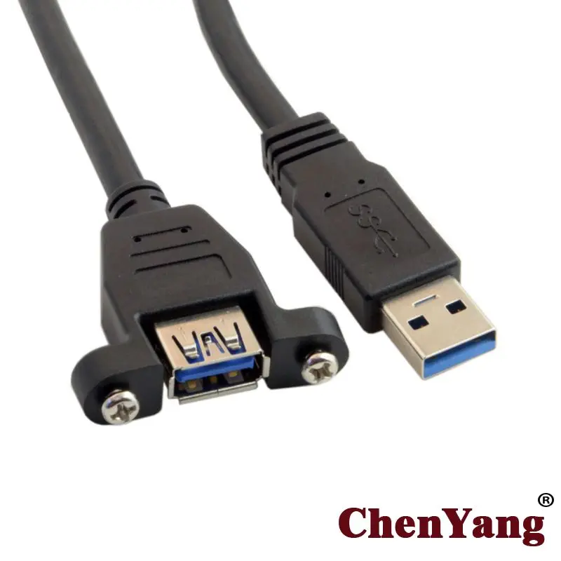 

Zihan USB 3.0 male to Female with screw Extension Cable for Panel Mount 50cm