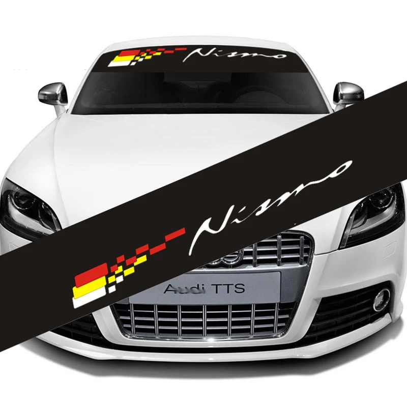 

130*21cm Car Front Windshield Sticker NISMO Sticker Reflective Waterproof Decal Personalized Car-Styling Decal for nissan