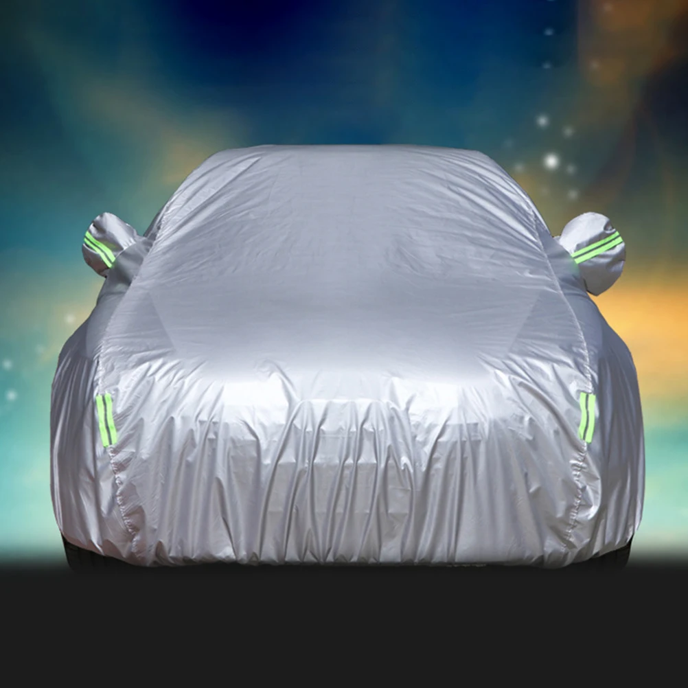

Universal Outdoor Sun Protection Car Cover Waterproof Car Covers Reflector Dust Rain Snow Protective Suv Sedan Hatchback Full S