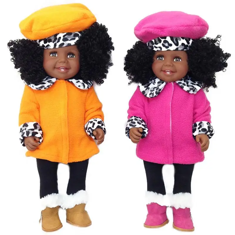 18-в силиконовая кукла подвижное соединение африканская игрушка черная