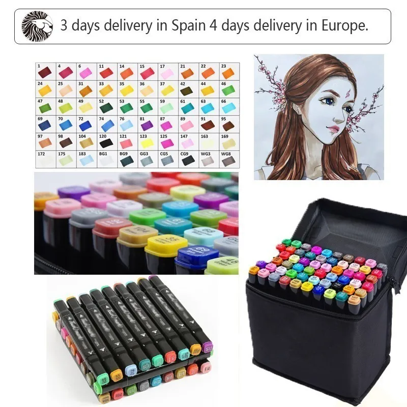

VC0400015 Three generations of double-headed alcohol oily marker set 30 color and 40 color marker