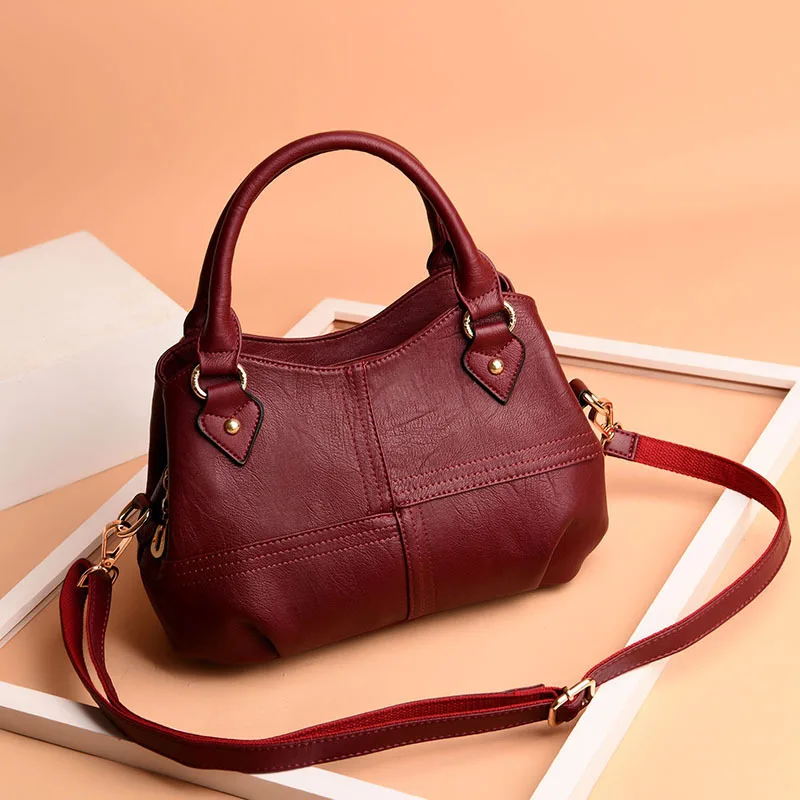 

2019 Fashion Genuine Women Leather Handbags Women's Shoulder Bag Female Designer Big Handbags High Quality Handbag Lady