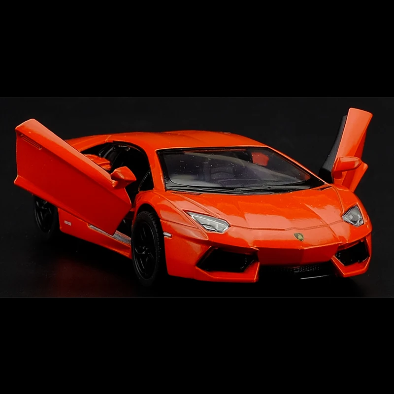 Kinsmart 1:38 Aventador Lp700 4 литье под давлением модель автомобиля игрушка с откатом для