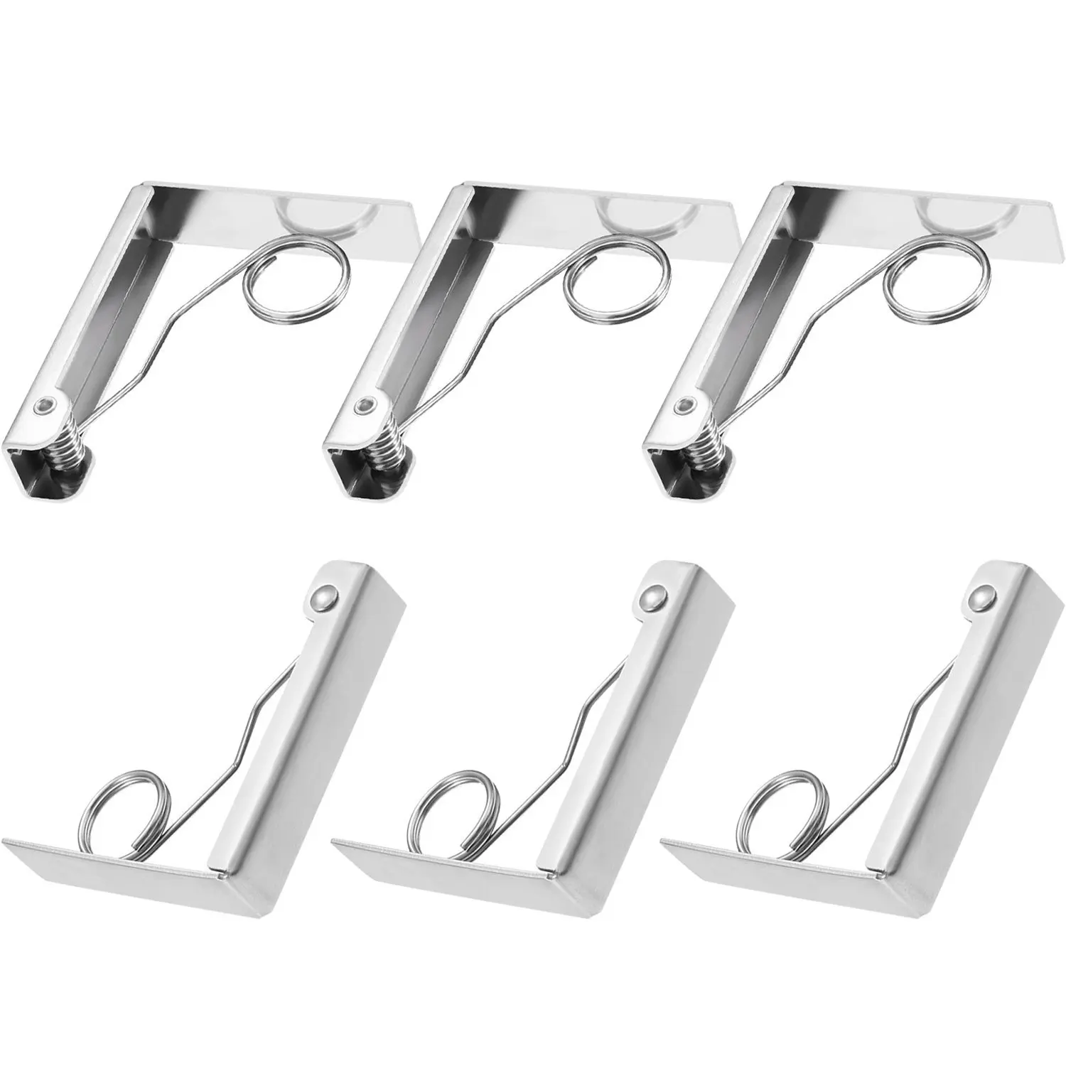 

Tablecloth Clips Stainless Steel Table Cloth Cover Clamps for Outdoor and Indoor, 6 Pack