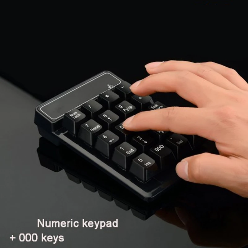 Новая 2 4G Беспроводная Bluetooth цифровая клавиатура 19 key портативная