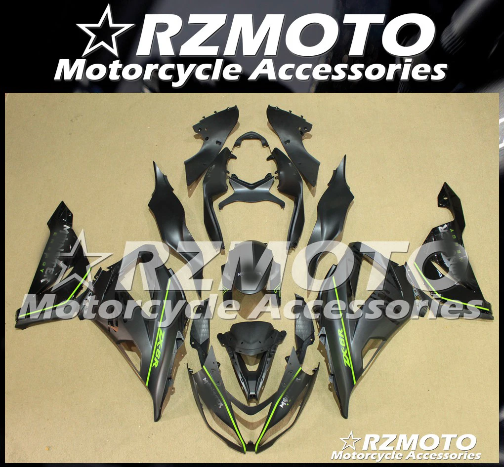 ABS обтекатель кузова комплект, пригодный для Kawasaki Ninja ZX6R ZX6RR 13 14 15 16 17 18 ZX-6R ZX636 ZX 6R ZX6 R 2013-2018 2017 2016 Ki14