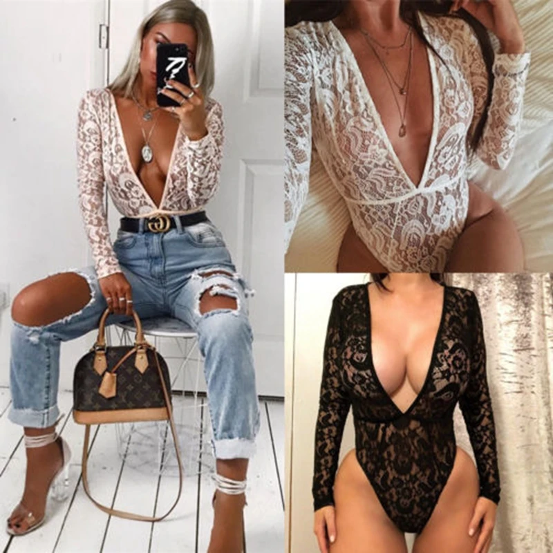 lace bodysuit over t shirt