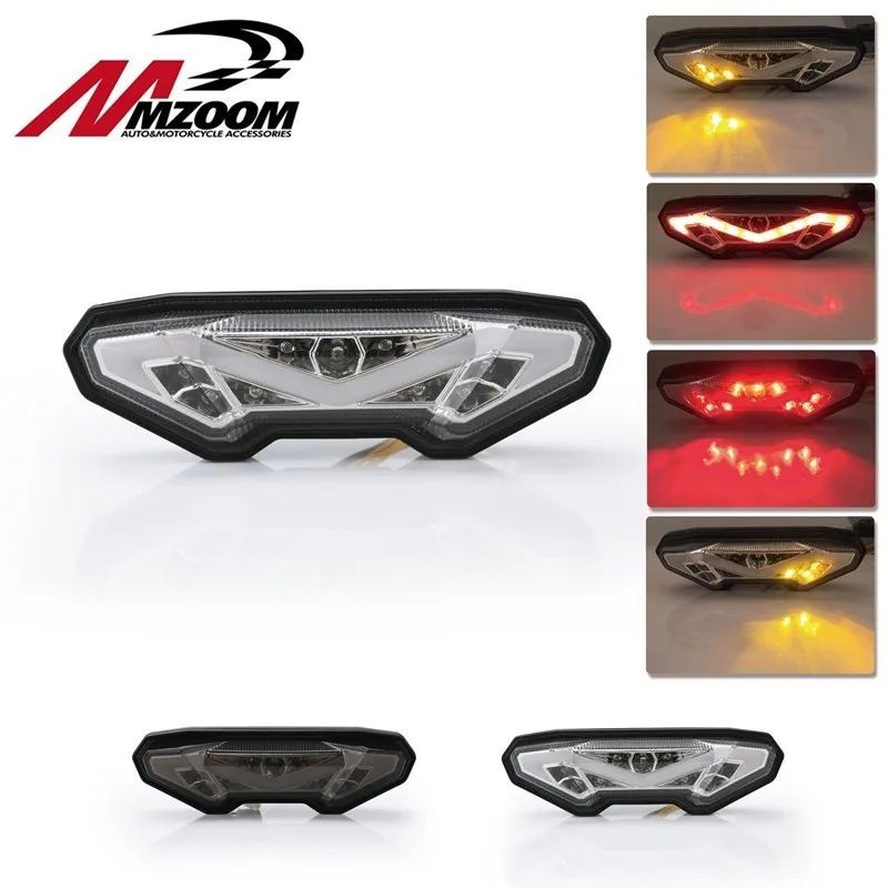  Motorcycle LED Rear Turn Signal Tail Stop Brake Light Lamps Integrated For Yamaha MT-09 FZ09 MT09 2 - 32963694849