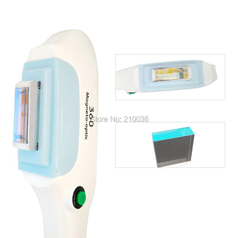 

360 magneto-optic IPL hair removal handpiece hot sale with UK lamp