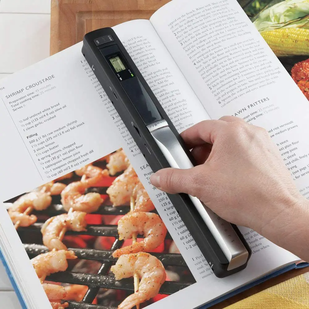 

TSN410 Portable A4 Document Picture Scanner JPG/PDF File Reader Reserve USB2.0 High Speed Port 900DPI Handheld Size Home Travel