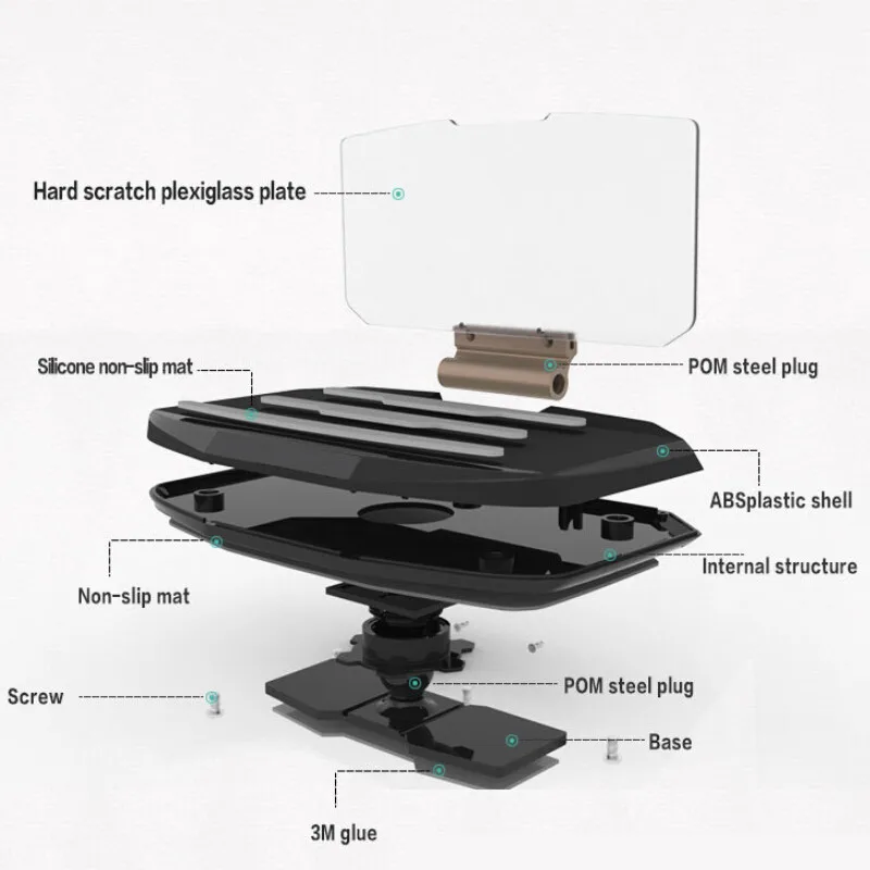 Auto HUD Head Up Display Windschutzscheibe Projektor Universal Handy Halter Multifunktions Für iPho