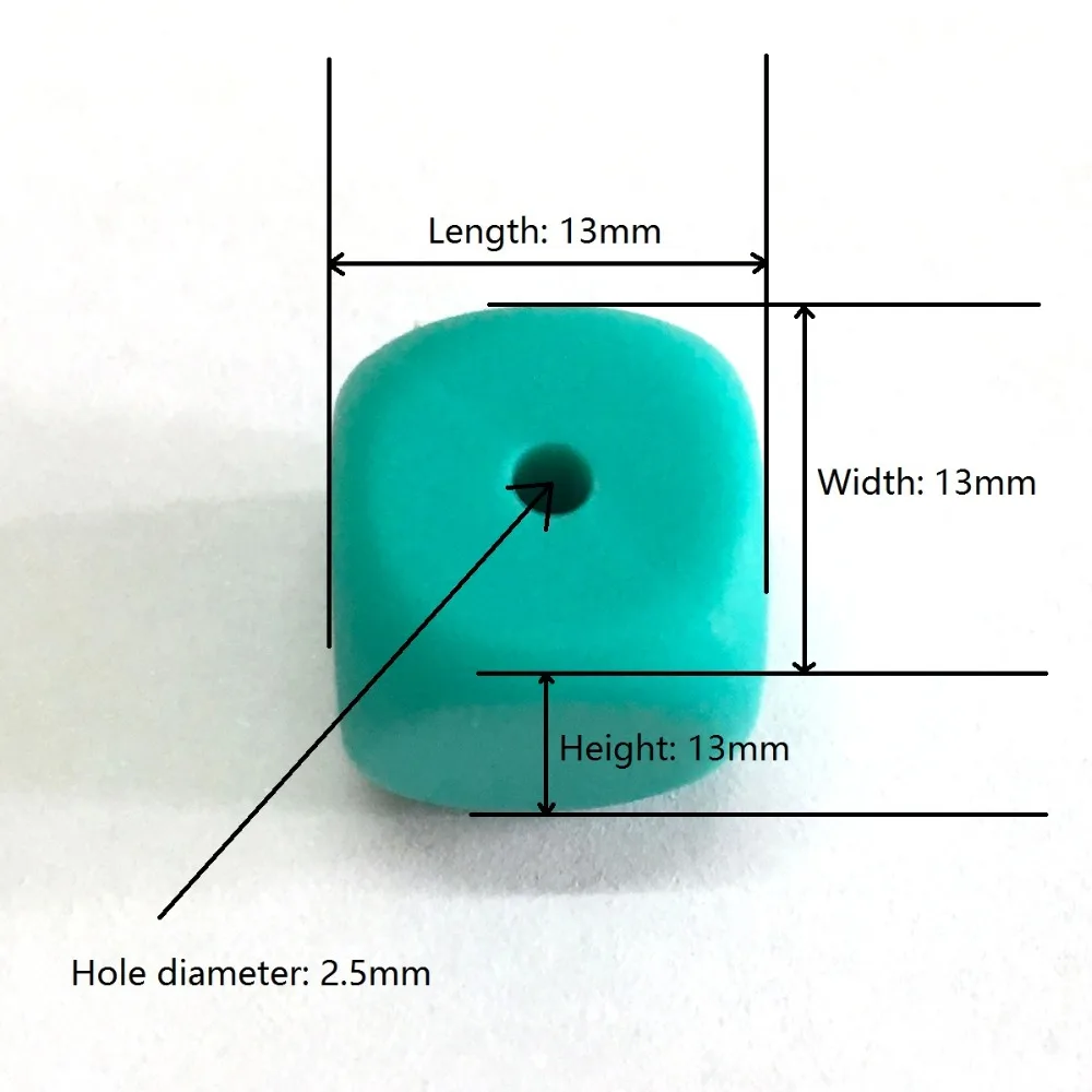 1 шт 13 мм квадратные силиконовые бусины без бисероплетения пищевого качества силиконовые бусины в виде игральных костей прорезывание зубов Детские Жевательные бусины мама DIY бусины