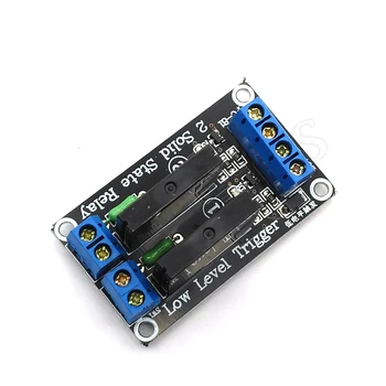 

2 Kanal OMRON SSR Relais G3MB-202P 5V 12V 24V DC 2 Channel Solid-State Relay Board Module High Level Fuse For Uno
