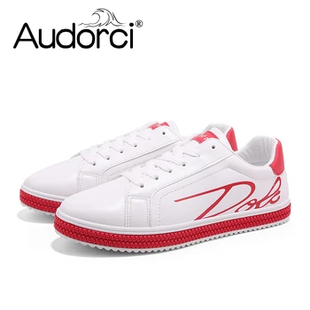 

Audorci 2019 Spring Men's Fashion Flats Shoes Man Low top Comfortable Casual Shoes Male Outdoor Lightweigh Board Shoe Size 39-44