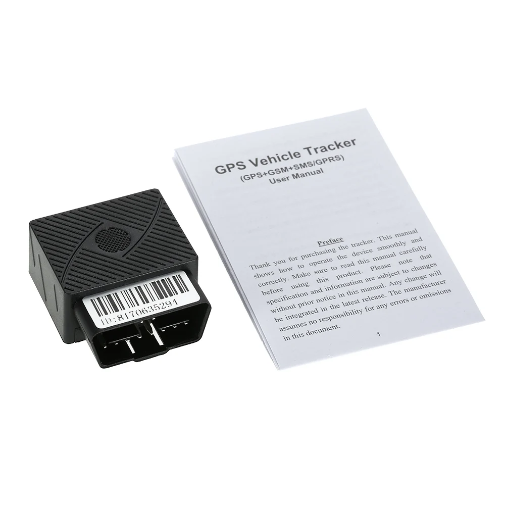 OBD gps трекер Автомобильный Мини GSM OBDII устройство слежения система подключи и играй с программным обеспечением и приложением