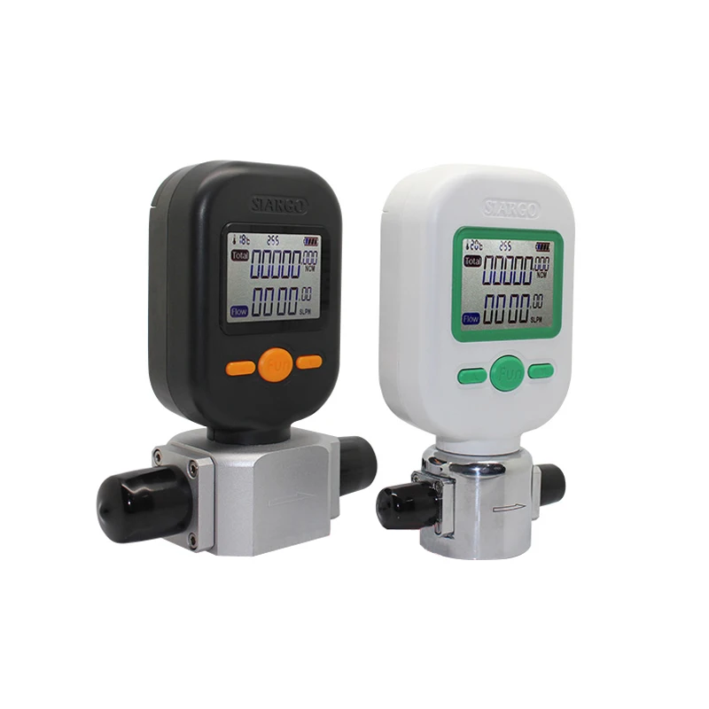 English Version Digital display flow meter 0-25L/min air oxygen mass flowmeters 