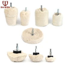 8Pcs Cotton Polishing Wheel For Jewelry Wood Metal Buffing Cone/Column/Mushroom/T-shaped Grinding Head