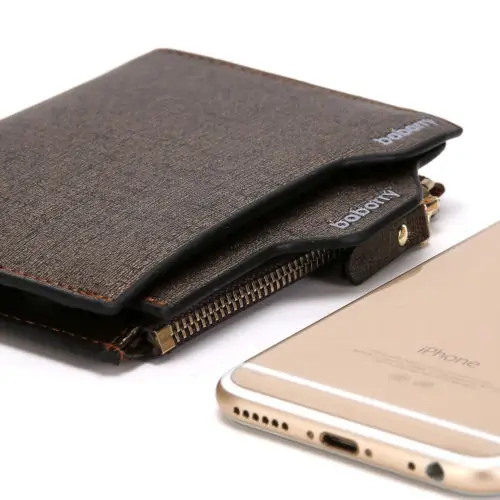 Fashion Bifold Men's Leather Wallet Credit ID Card Multi Pockets Clutch Purse Storage Bags
