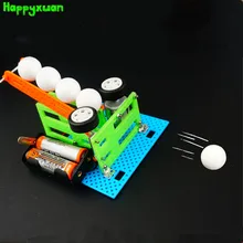 Happyxuan мини автоматическая пушка для мячей, студенческий креативный материал, набор для детских научно-экспериментов, набор игрушек, крутой подарок для мальчика