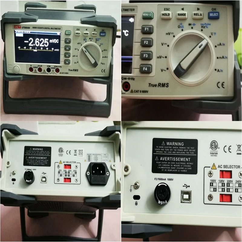 UNI T UT8804N Настольный верхний мультиметр 1000 в 20A 59999 отсчетов цифровой тестер Авто