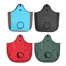 Портативный Медленно подающий сено мешок кормушка Мешок С Вырезанным отверстием уменьшить отходы фермерские принадлежности открытый Верховая езда сена хранения Сеть