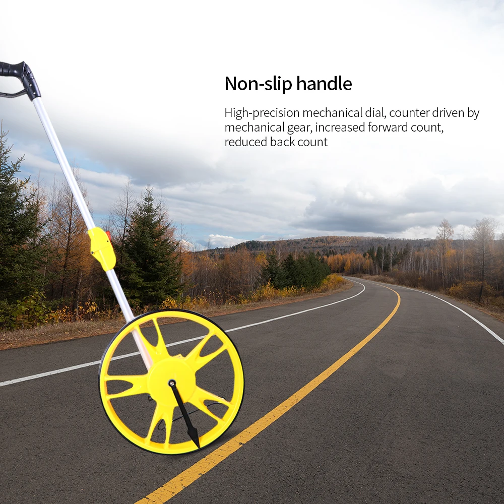 

KKMOON Foldable Wheel Distance Measurer 0-9999M Long Distance Extensible Measuring Wheel