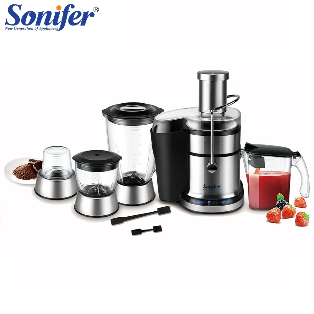 

4 in 1 multifunctional food processor high power juicer mixer stirrer electronic intelligent control home standing Sonifer