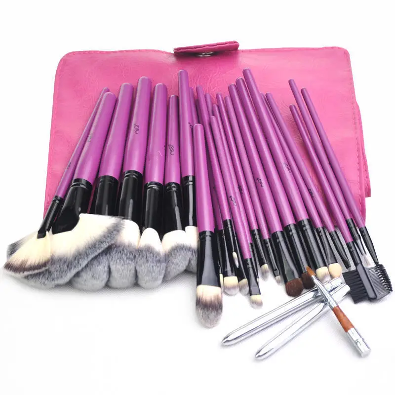 24pcs Pro Makeup Brushes Set Foundation Makeup Brush Kit Synthetic Hair with PU Leather Case 24pcs Pro Makeup Brushes Set Foundation Makeup Brush Kit Synthetic Hair with PU Leather Case