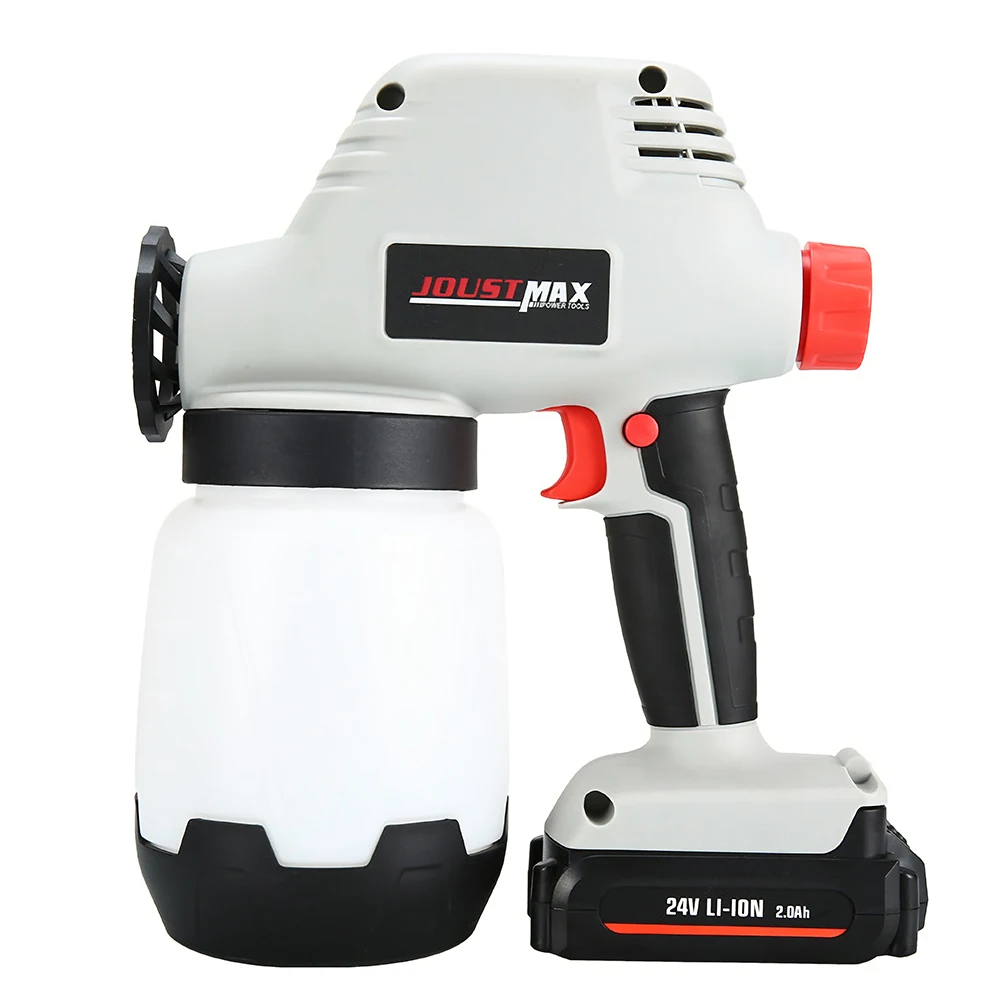 Joustmax JST81015 24 V Перезаряжаемые ручной Electric paint пистолет распылитель большой Ёмкость