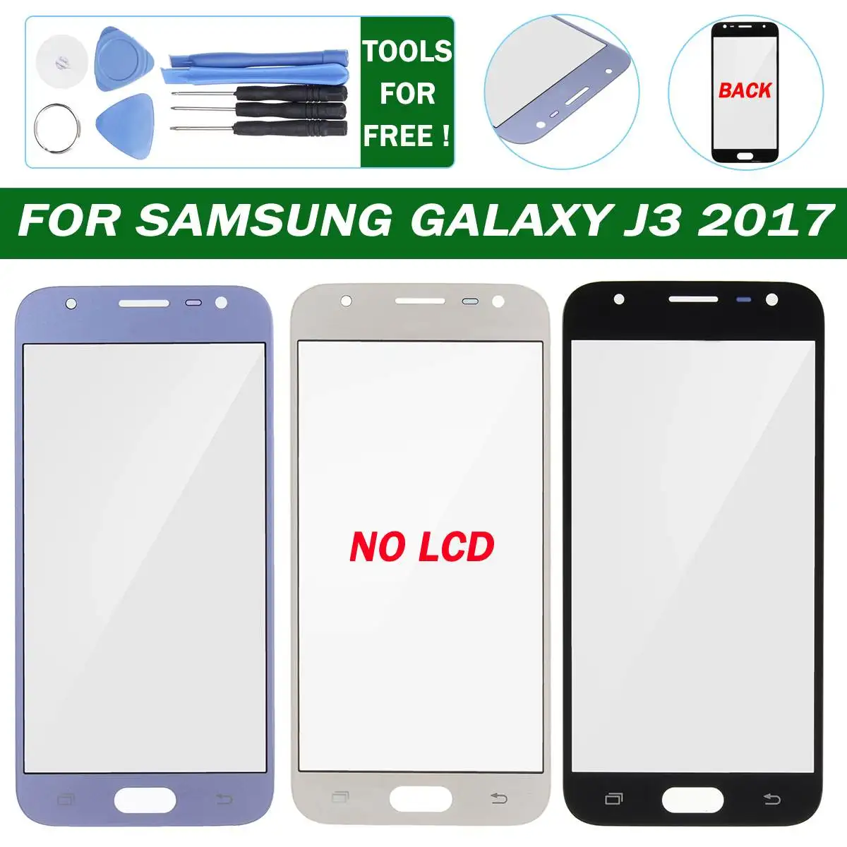 Передняя Стекло Функция касания экрана для samsung для Galaxy J3 Замена+ набор инструментов для ремонта аксессуары Прямая поставка