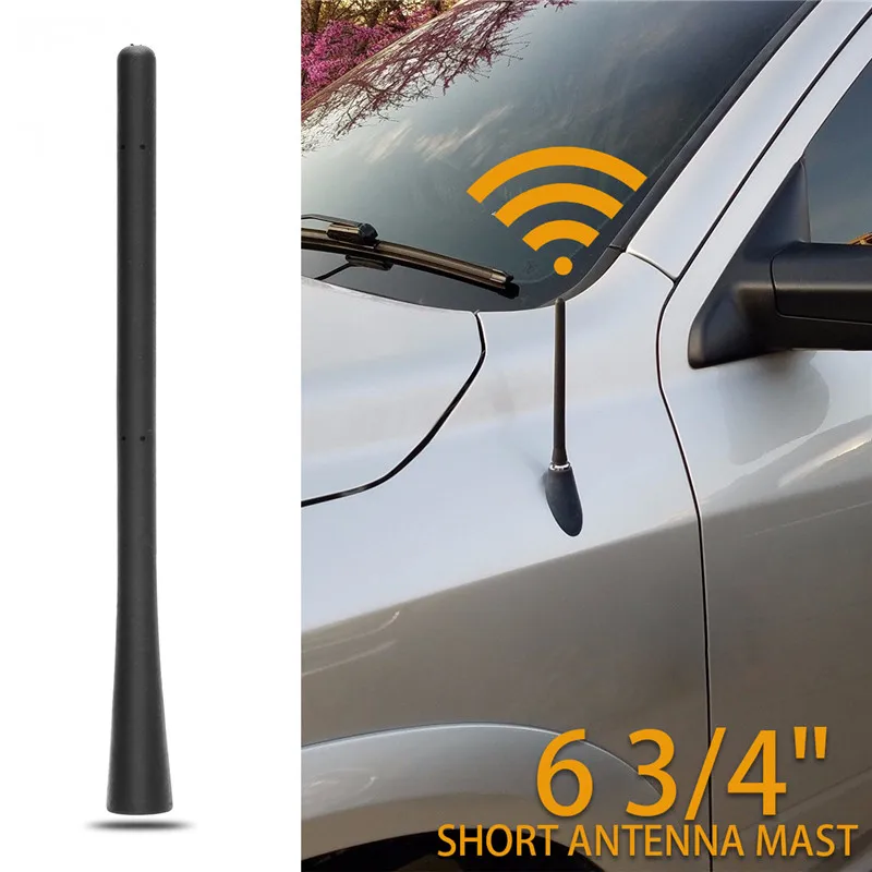 

6 3/4inch Aerial Antenna Mast Car AM/FM Radio Short Stubby Fit For 2009-2018 For Dodge Ram Truck 1500