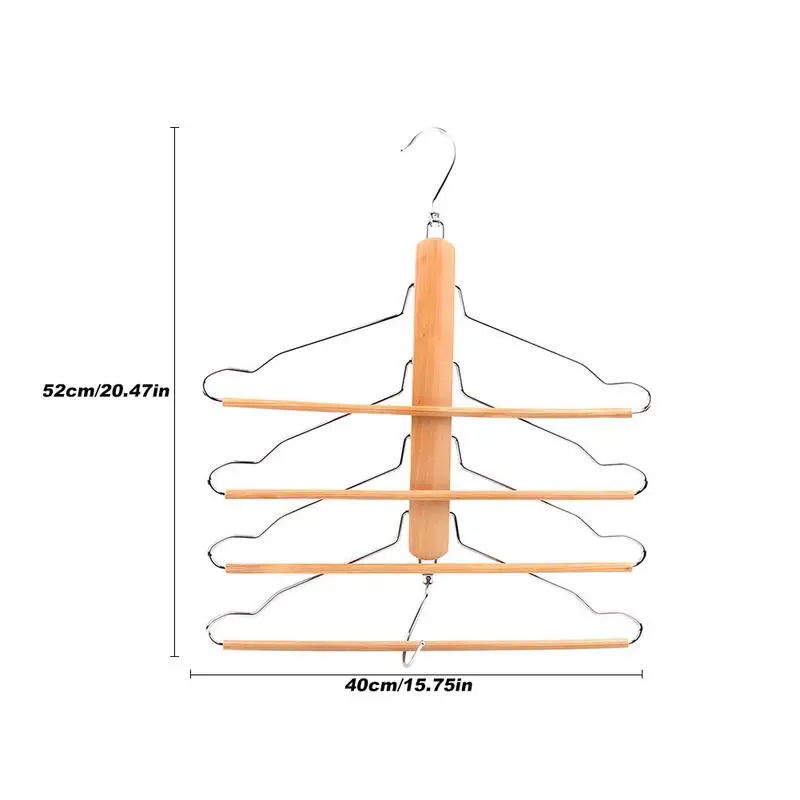 Многофункциональная Деревянная Вешалка 4 слоя рубашки одежды складные штаны стойки 4 слоя s вешалки