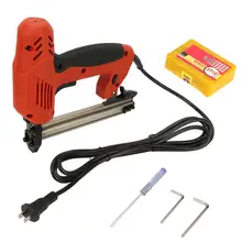 Мебельный степлер 2000 Вт Электрический Стальной гвоздезабиватель прямой пистолет для ногтевого дизайна деревообрабатывающий инструмент CN вилка 220 В Электроинструмент
