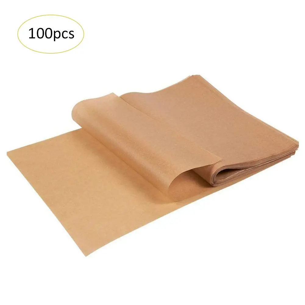 

100 Pcs Baking Silicone Oil Non-stick Steamer Pot Pad Parchment Paper Rectangle Cake Pan Liners Baking Paper Cake Pans 12X16 In